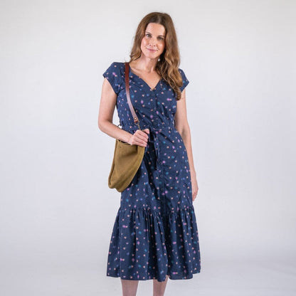 CELESTE LEATHER HOBO BAG - PISTACHIO SUEDE