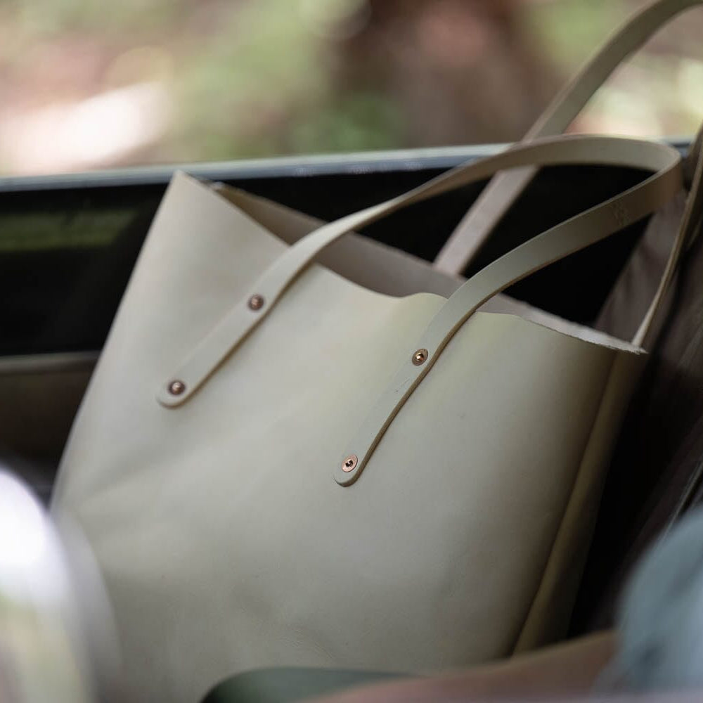 Londo Leather Tote Bag For Women | Handmade Full Grain Crazy Horse Leather, Large Shoulder Bag With 13" Laptop Compartment