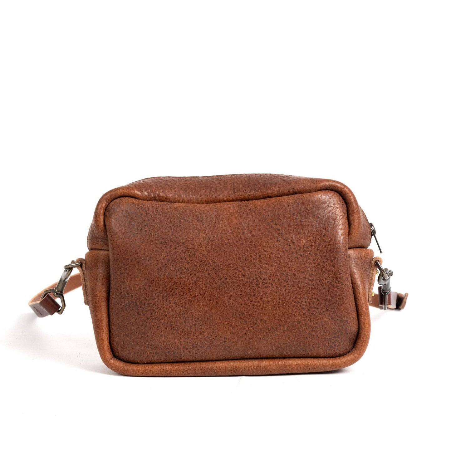 SARAH LEATHER CROSSBODY - SADDLE - WITH INSIDE POCKET - IN STOCK