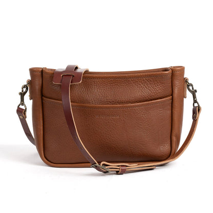 RENNIE LEATHER SHOULDER BAG - MEDIUM - SADDLE - IN STOCK