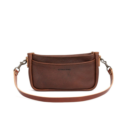 RENNIE LEATHER SHOULDER BAG - DARK SADDLE - IN STOCK