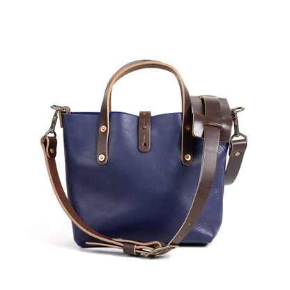 AVERY LEATHER TOTE BAG - MINI CROSSBODY - VIOLET - IN STOCK