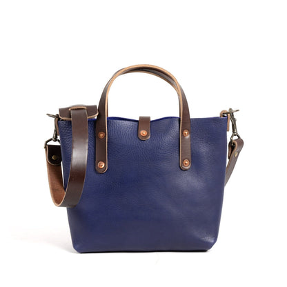 AVERY LEATHER TOTE BAG - MINI CROSSBODY - VIOLET - IN STOCK