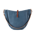 CELESTE LEATHER HOBO BAG - MEDIUM - SMOKEY BLUE