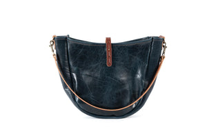 Celeste Leather Hobo Bag - Medium - Indigo Bison