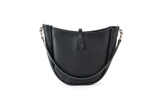 Celeste Leather Hobo Bag - Medium - Black