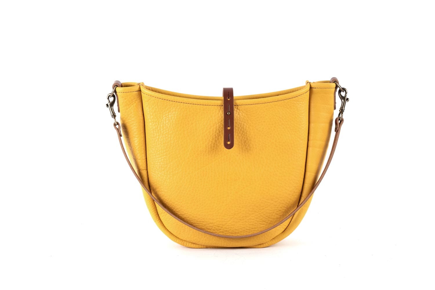 Celeste Leather Hobo Bag - Medium - Golden Sun