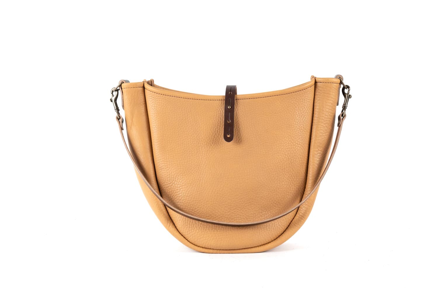 Celeste Leather Hobo Bag - Medium - Tan