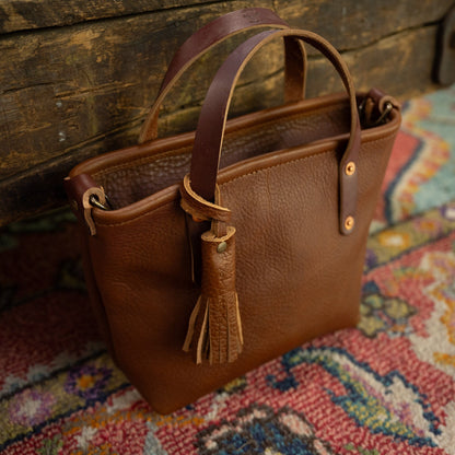 LEATHER TASSEL BAG CHARM - SMALL