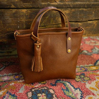 LEATHER TASSEL BAG CHARM - SMALL