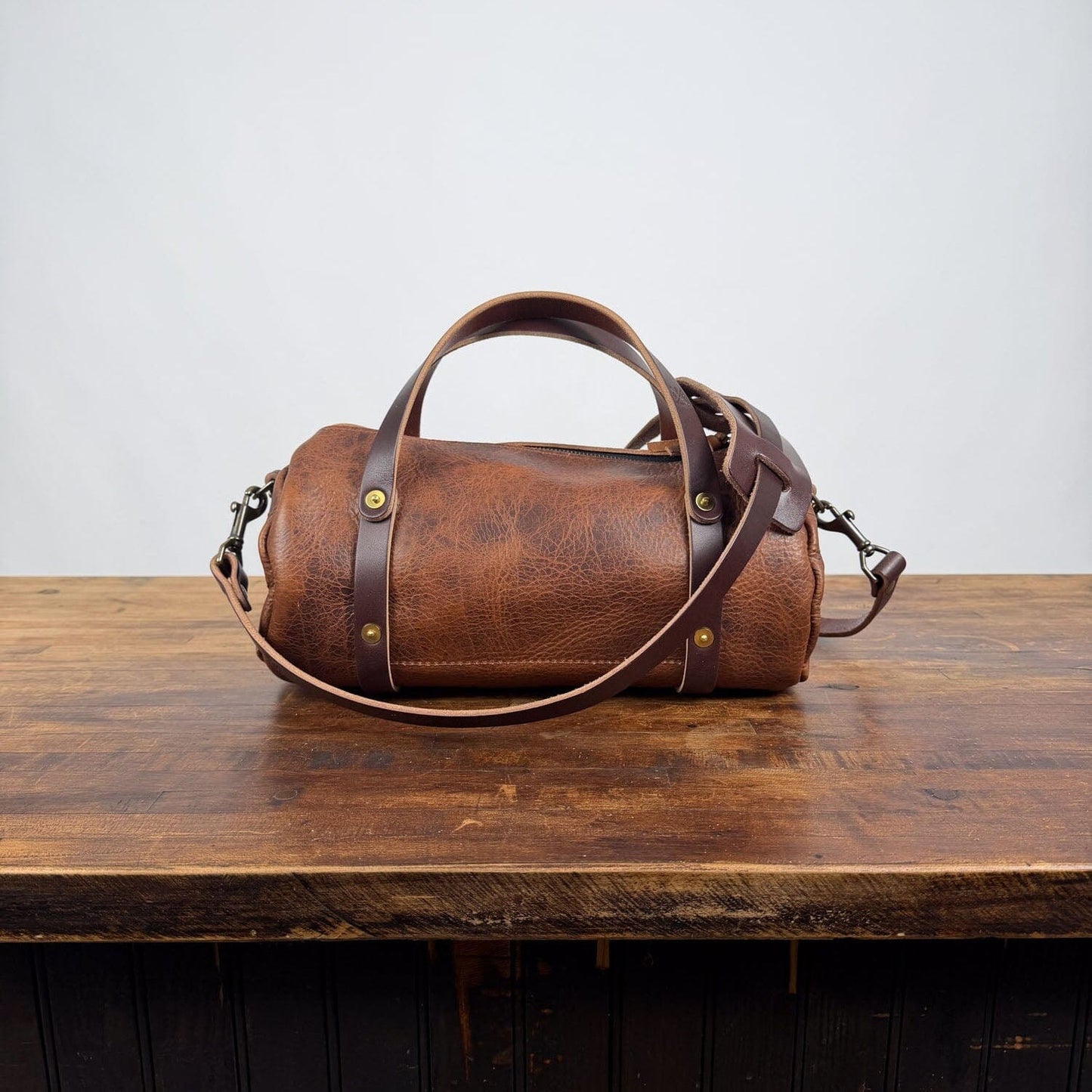 JANE LEATHER CROSSBODY - HICKORY BISON - IN STOCK