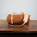 JANE LEATHER CROSSBODY - HONEY - FRONT POCKET - NATURAL STRAPS - IN STOCK