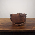 KINDLE LEATHER SATCHEL - SMALL - HICKORY - IN STOCK