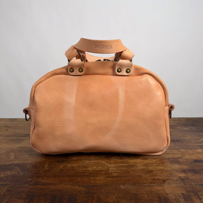 HOFFMAN LEATHER CROSSBODY BAG - NATURAL VEG TAN - NEARLY PERFECT - IN STOCK