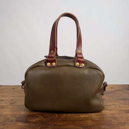 HOFFMAN LEATHER CROSSBODY BAG - OLIVE - NEARLY PERFECT - IN STOCK