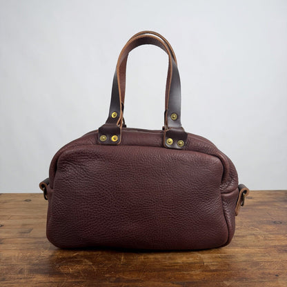 HOFFMAN LEATHER CROSSBODY BAG - MOCHA - NEARLY PERFECT - IN STOCK