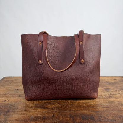 AVERY LEATHER TOTE BAG - MEDIUM  - SADDLE - NEARLY PERFECT - IN STOCK