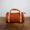 JANE LEATHER CROSSBODY - SMALL - TANGERINE BISON - NATURAL STRAPS - NEARLY PERFECT - IN STOCK