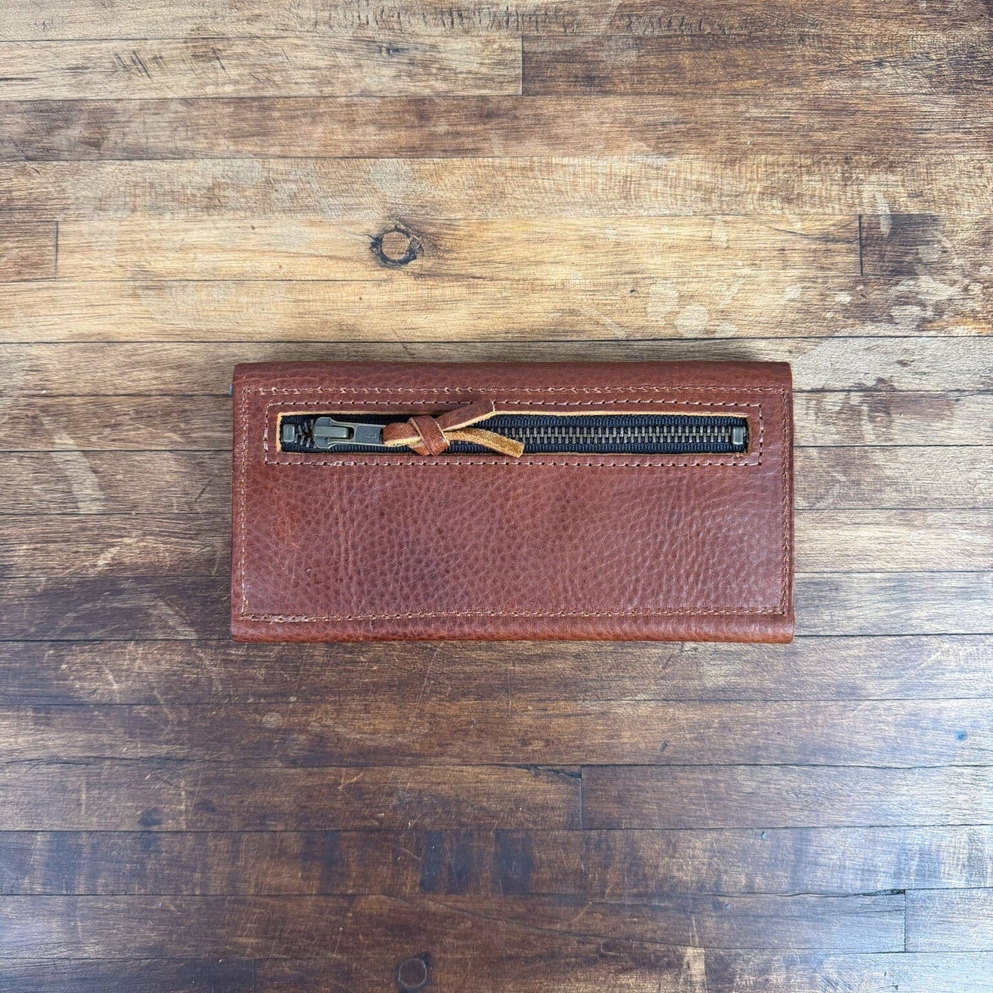 MARIE LEATHER WALLET - SADDLE - NEARLY PERFECT - IN STOCK