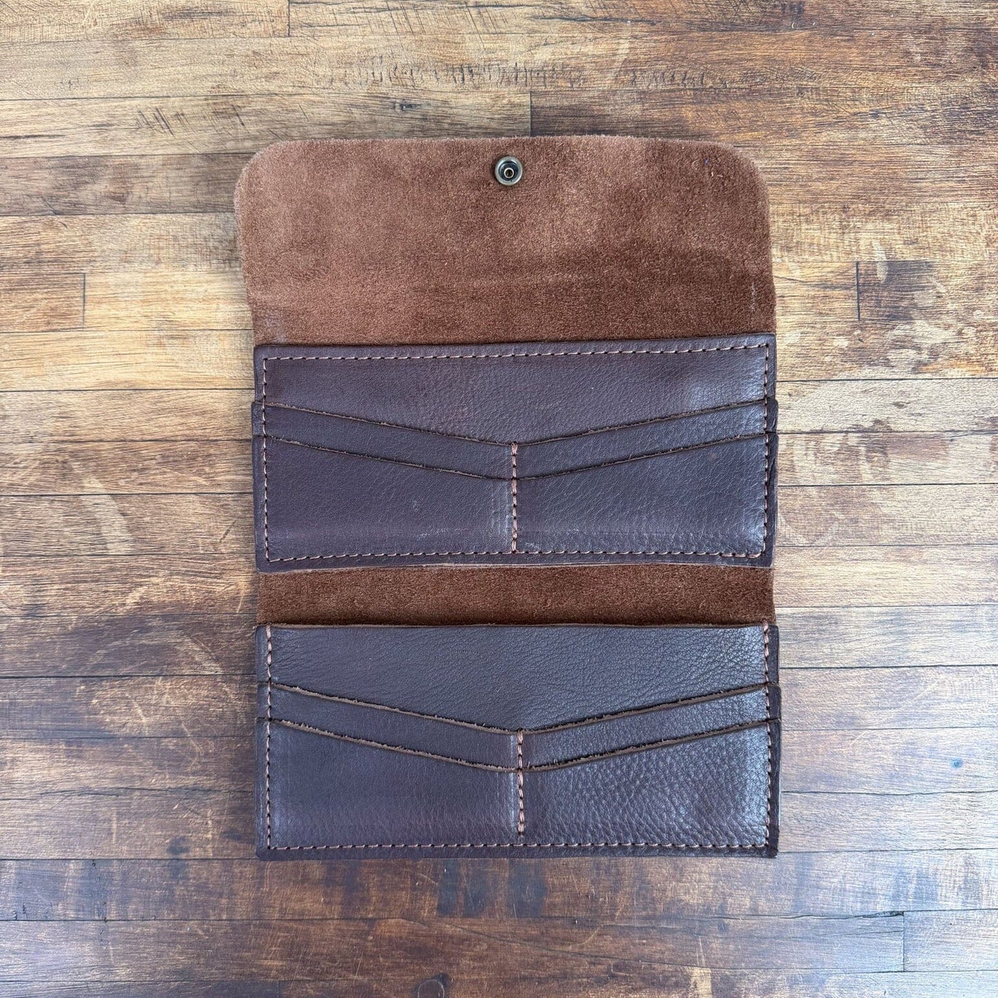 MARIE LEATHER WALLET - MOCHA - NEARLY PERFECT - IN STOCK