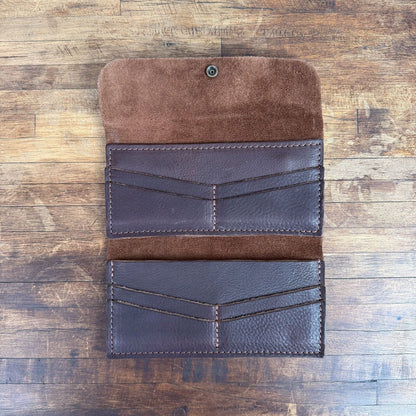 MARIE LEATHER WALLET - MOCHA - NEARLY PERFECT - IN STOCK