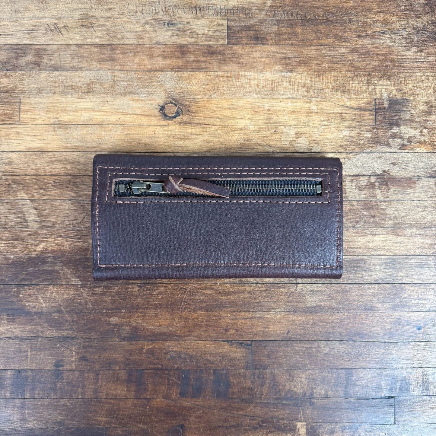 MARIE LEATHER WALLET - MOCHA - NEARLY PERFECT - IN STOCK
