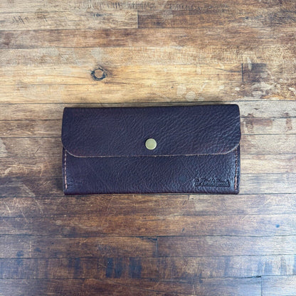 MARIE LEATHER WALLET - MOCHA #2 - NEARLY PERFECT - IN STOCK