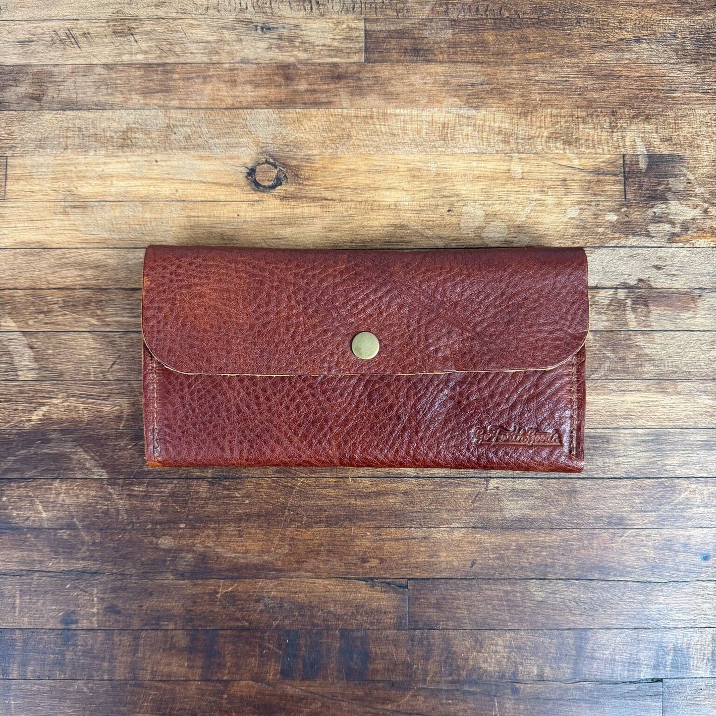 MARIE LEATHER WALLET - SADDLE #2 - NEARLY PERFECT - IN STOCK