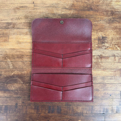 MARIE LEATHER WALLET - OXBLOOD - NEARLY PERFECT - IN STOCK
