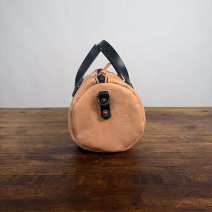 JANE LEATHER CROSSBODY - SMALL - NATURAL VEG TAN - BLACK STRAPS -  NEARLY PERFECT - IN STOCK