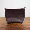 AVERY CROSSBODY - MINI - MOCHA - SADDLE -D-RING LEATHER - HEMMED TOP - NEARLY PERFECT - IN STOCK