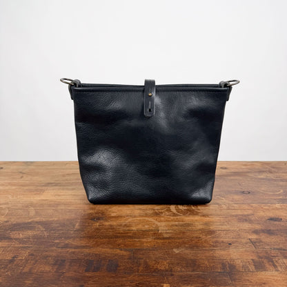 AVERY CROSSBODY - MINI - BLACK BISON - ZIPPER - BUTTON STUD - IN STOCK