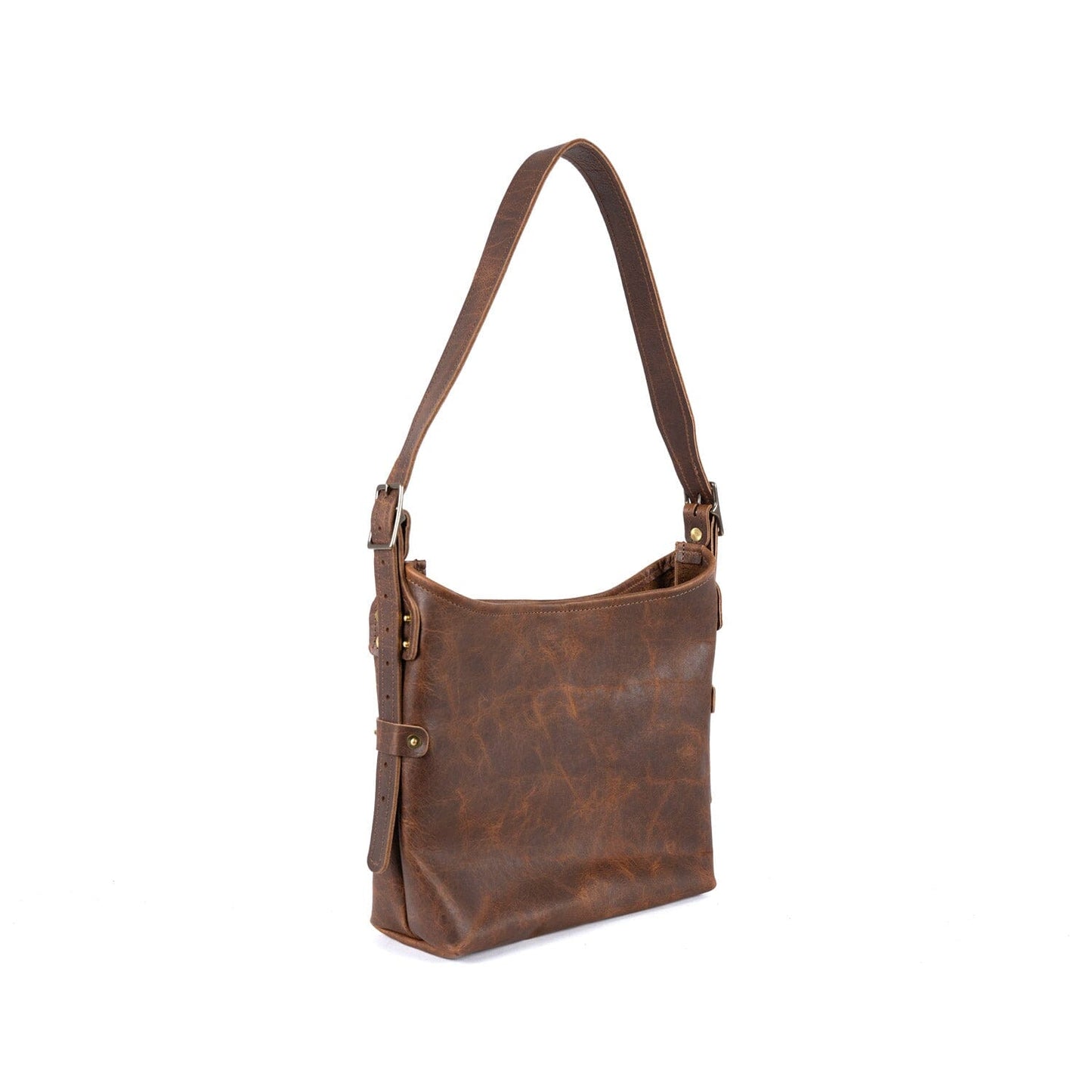 JULIANNE LEATHER HOBO BAG - SMALL