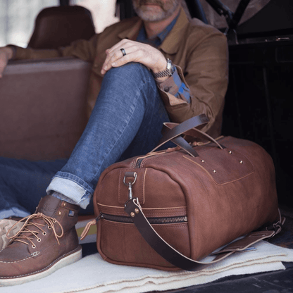 EXPEDITION LEATHER WEEKENDER DUFFLE BAG