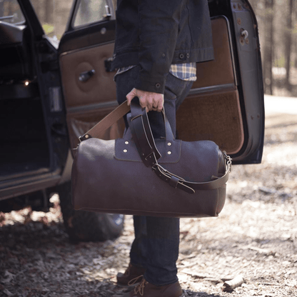 EXPEDITION LEATHER WEEKENDER DUFFLE BAG