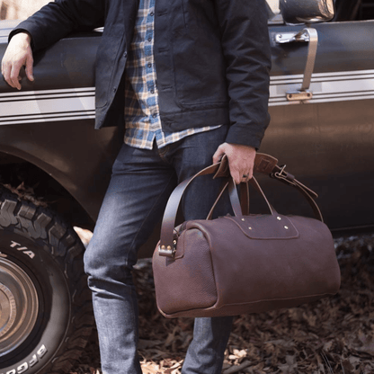EXPEDITION LEATHER WEEKENDER DUFFLE BAG