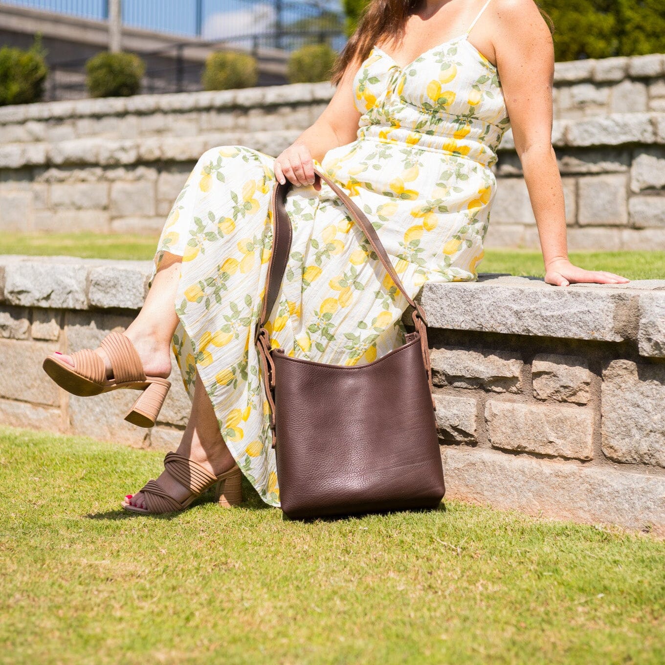 JULIANNE LEATHER HOBO BAG - SMALL