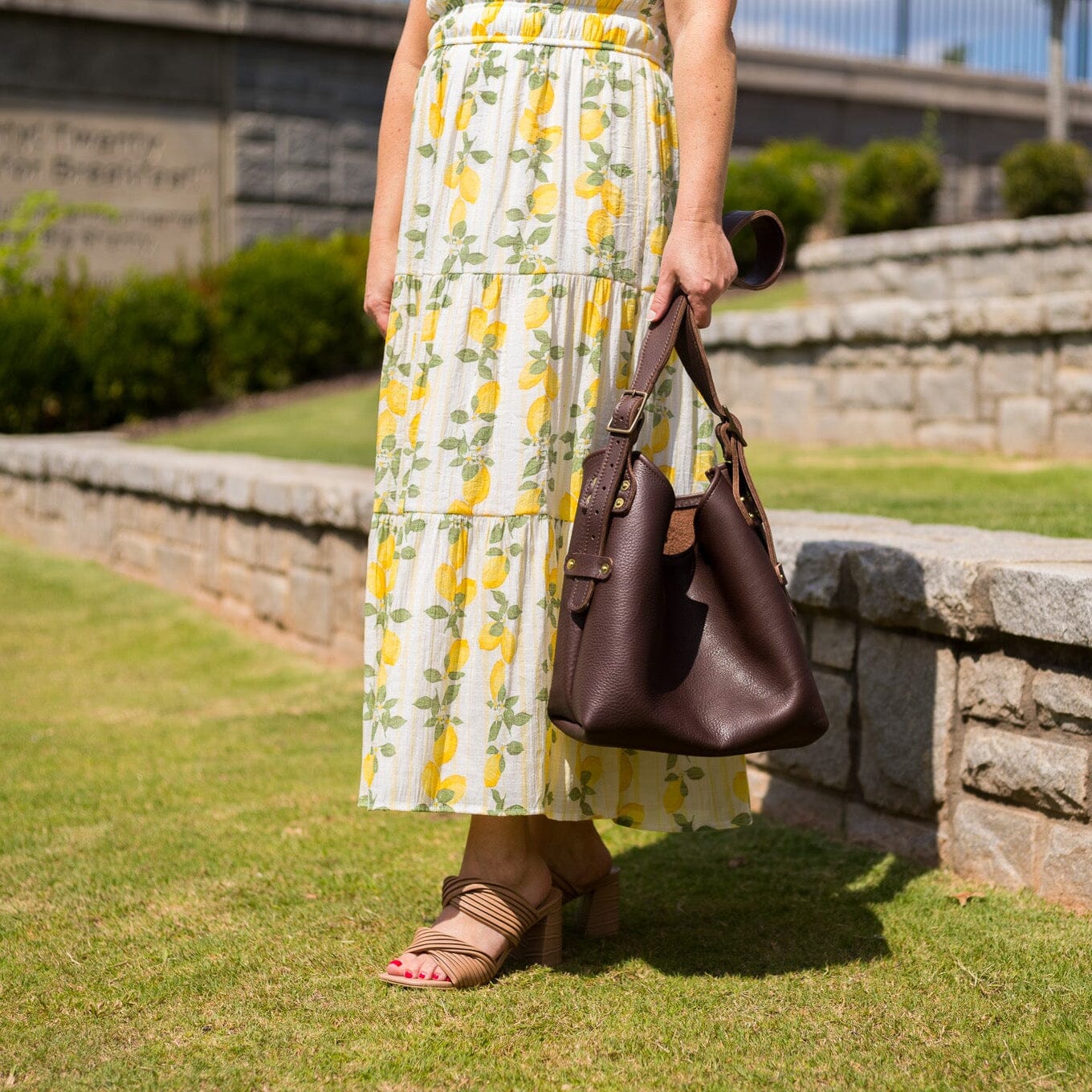 JULIANNE LEATHER HOBO BAG - SMALL