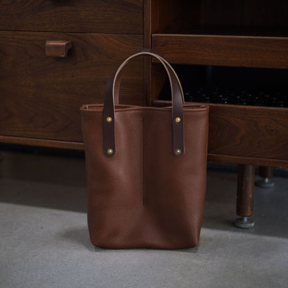 LEATHER 2 BOTTLE WINE CARRIER TOTE