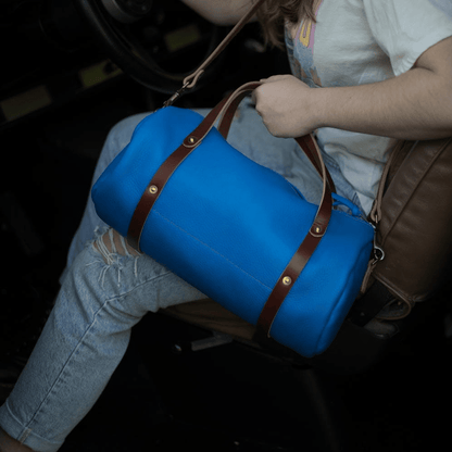JANE LEATHER CROSSBODY - LARGE - OCEAN BLUE