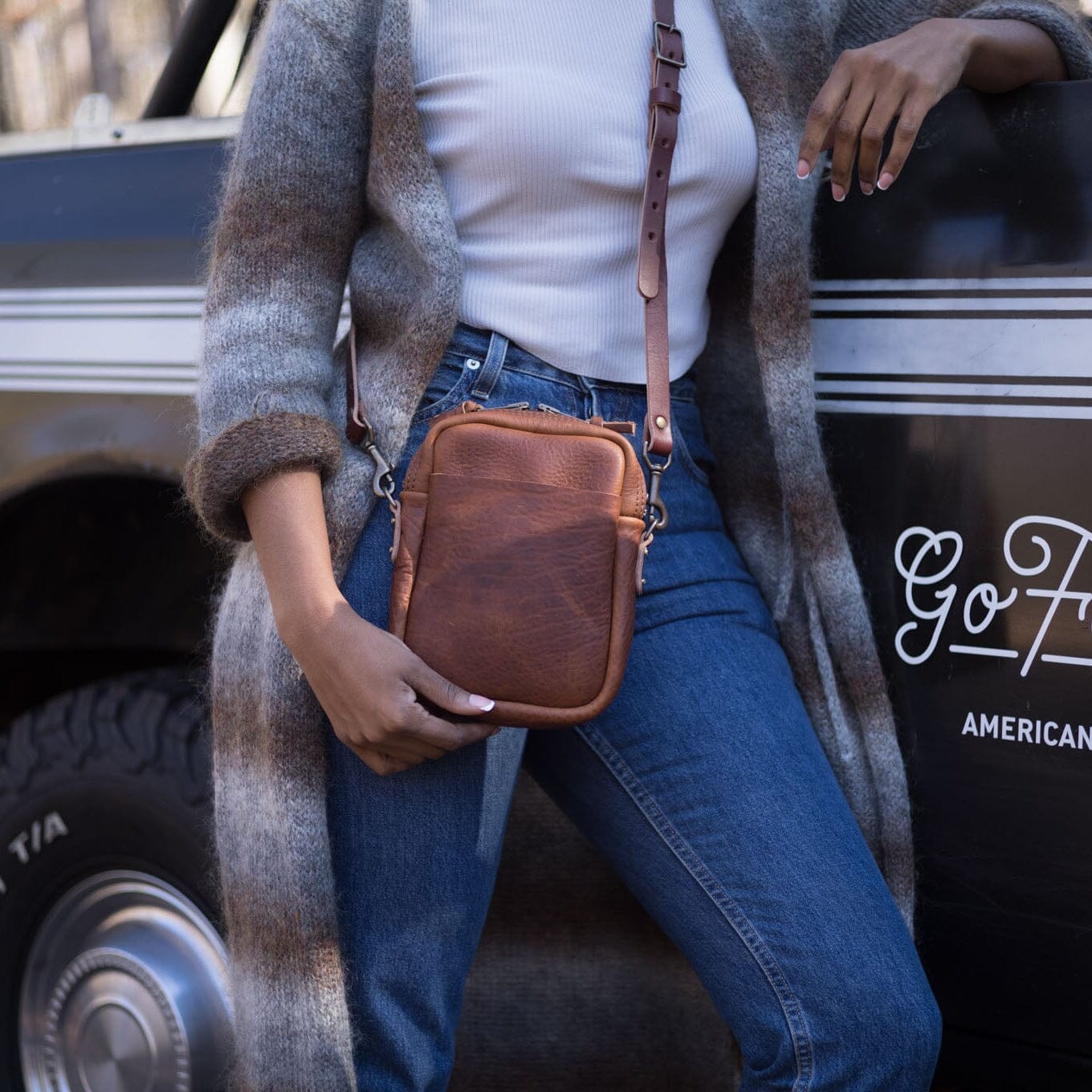 SPENCER LEATHER CROSSBODY