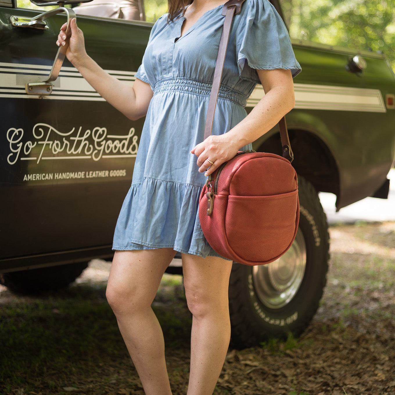 MAPLE CIRCLE CROSSBODY BAG - LARGE - GARNET RED - IN STOCK