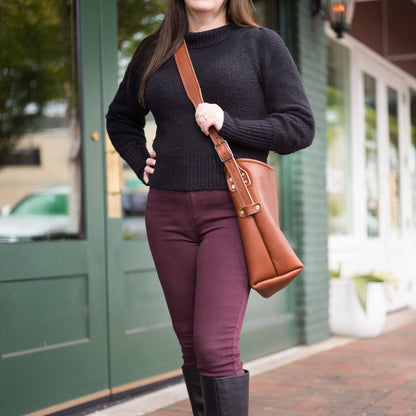 JULIANNE LEATHER HOBO BAG - MEDIUM