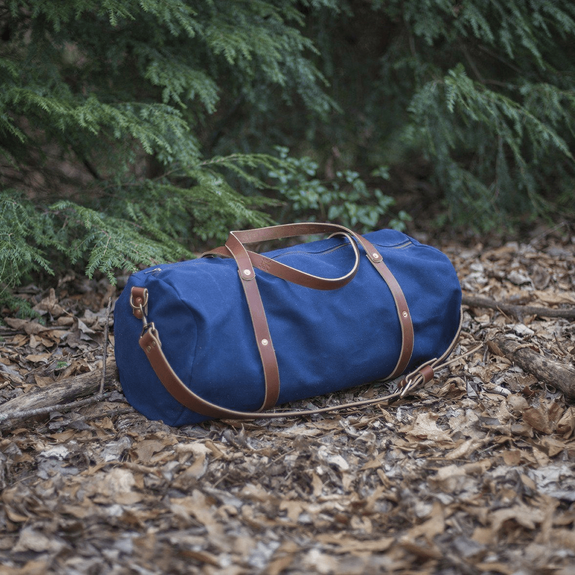 WILLIAM WAXED CANVAS DUFFLE BAG
