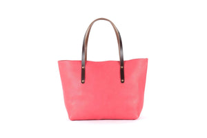AVERY LEATHER TOTE BAG - LARGE - PINK (RTS)