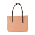 AVERY LEATHER TOTE BAG - MEDIUM - PEACH FUZZ