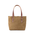 AVERY LEATHER TOTE BAG - MEDIUM - PISTACHIO SUEDE