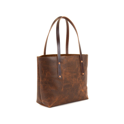 AVERY LEATHER TOTE BAG - MEDIUM - HICKORY BISON - IN STOCK