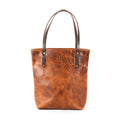 AVERY LEATHER TOTE BAG - SLIM LARGE - PEANUT BISON