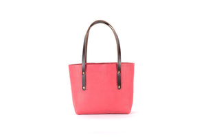 AVERY LEATHER TOTE BAG - SMALL - PINK